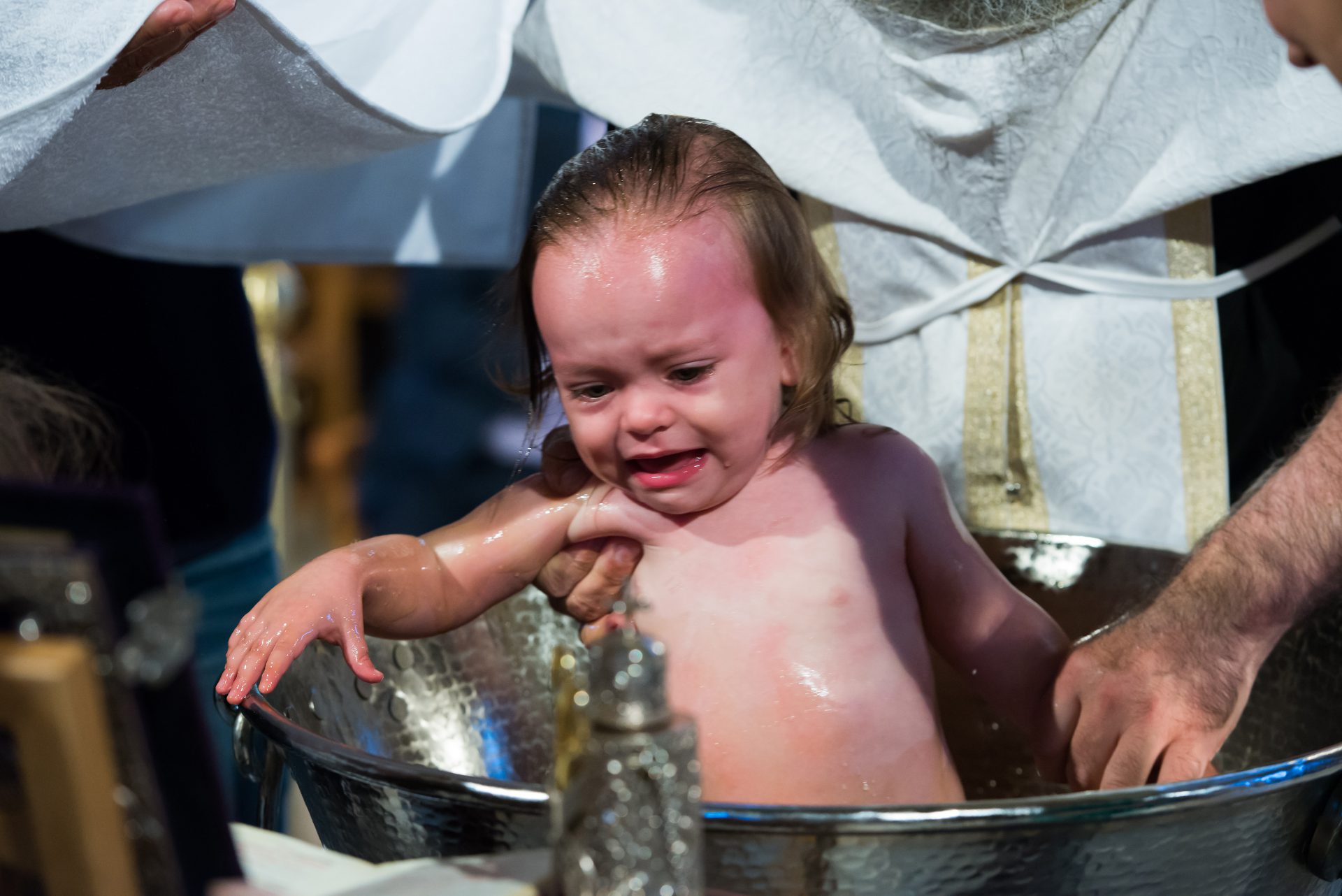 Κολυμπήθρα στην βάπτιση στην Παναγία Φανερωμένη Βουλιαγμένης