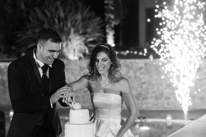 Φωτογράφηση γάμος γαμήλια τούρτα